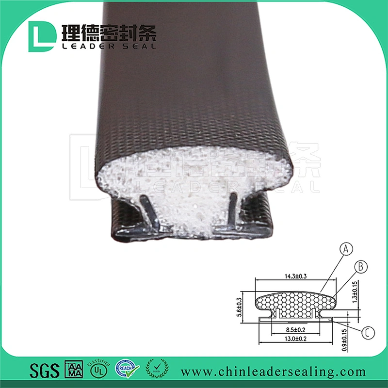 High Density High Elastic Foam Strip PE Coated Weatherstripping