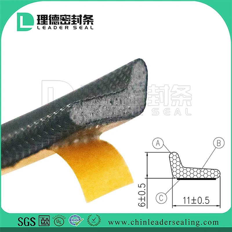 Water and Dust Avoid Kerf Door Seal Door Gap Seal Foam Strip