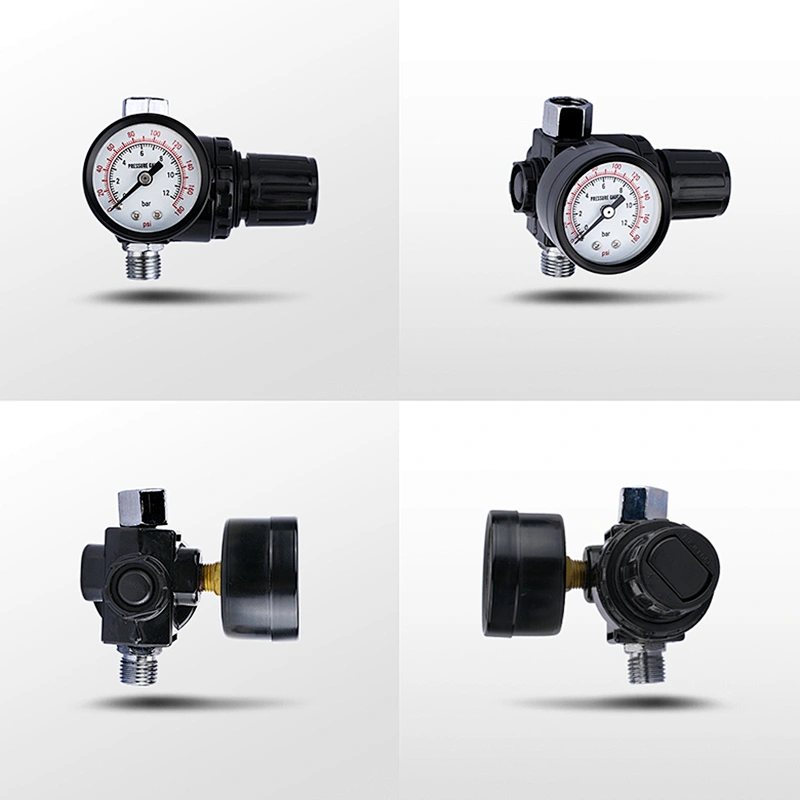 RONGPENG Spray Gun Air Pressure Regulator Gauge AR150