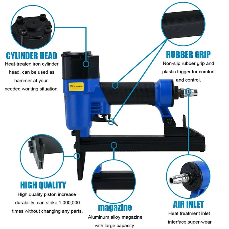 RONGPENG 7116B Ga22 Wide Crown Stapler