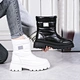boots leather winter women