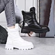 boots leather winter women