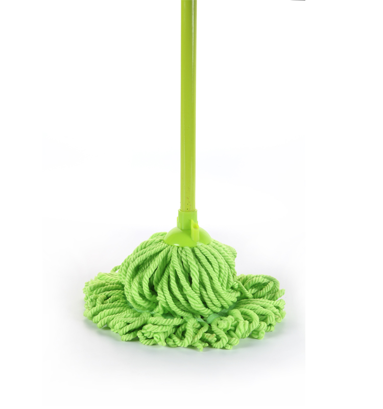 green cotton cleaning wet mops