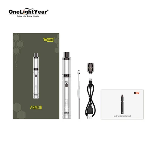 2020 high quality and fast shipping New Color wax pen vaporizer Yocan Armor with 380mah cbd battery from one light year