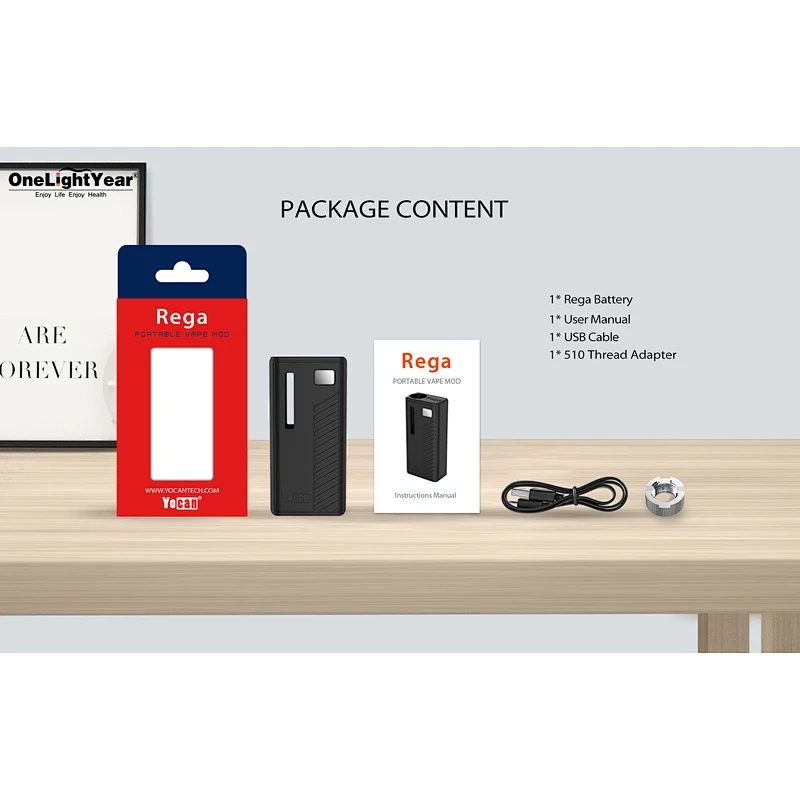 Hot selling Portable vape pen starter kit Yocan Rega/Trio/kodo/Handy with 320mAh battery for 510 Thread  from one light year