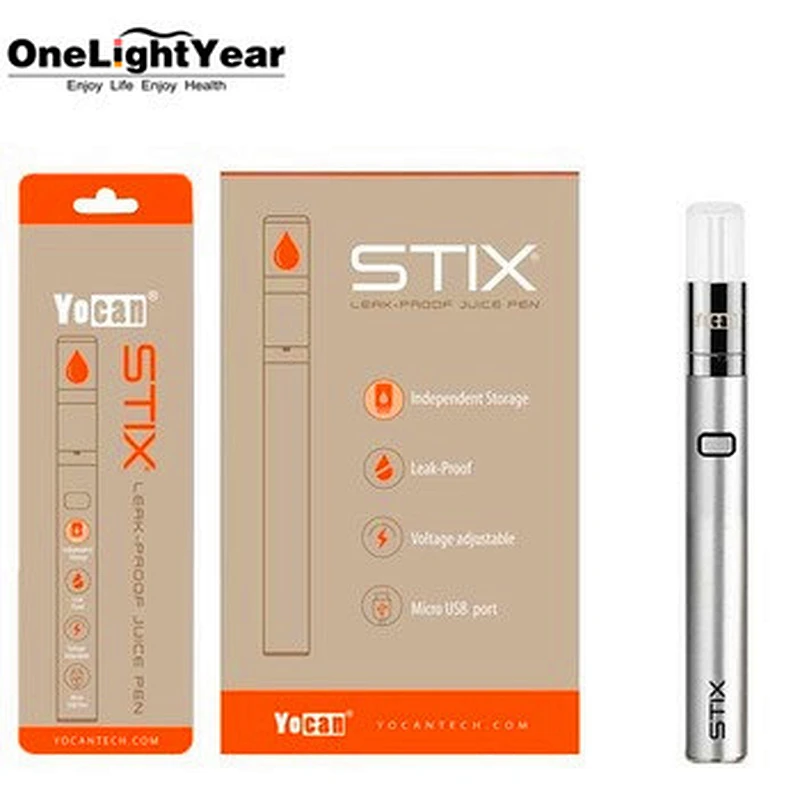 100% Original Vaporizer Pen Kit 320mAh Variable Voltage yocan STIX cbd vape pen from one light year