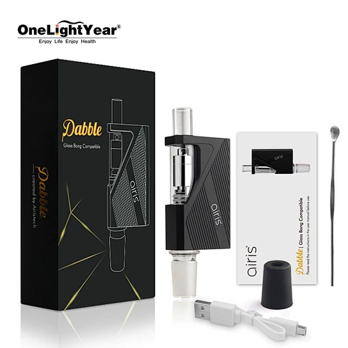 Top selling wax vaporizer Airis Dabble Quartz coil heating technology variable voltage wax pen battery