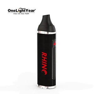 Popular Ceramic heating Chamber Rhino Dry herb vaporizer start kit with 2200mAh dry herb vape battery