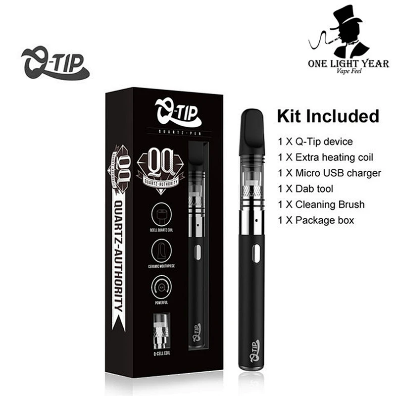 wholesale black white sliver gray rainbow colors wax vape pen airis qtip 510 thread usb charger for come from one light year com