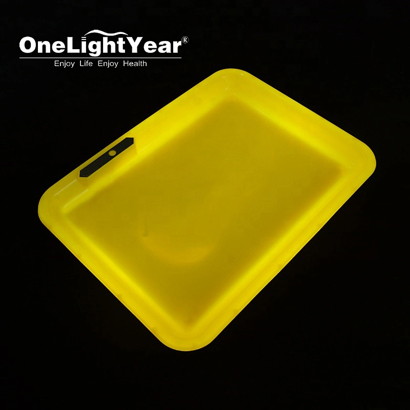 Wholesale Customized LED Tray Lights Up Glowing Color Flashing Sign Tray