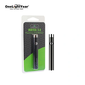 good quality CBD battery Vertex 2.0 with 510 thread preheating adjustable voltage vape pen battery and bottom USB charging