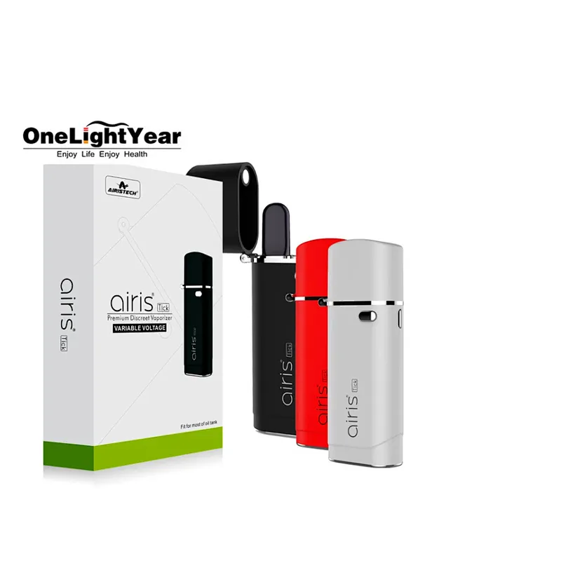 New arrival and fast shipping Mini CBD 510 battery Vape Pen Battery Airis tick portable cbd battery from one light year
