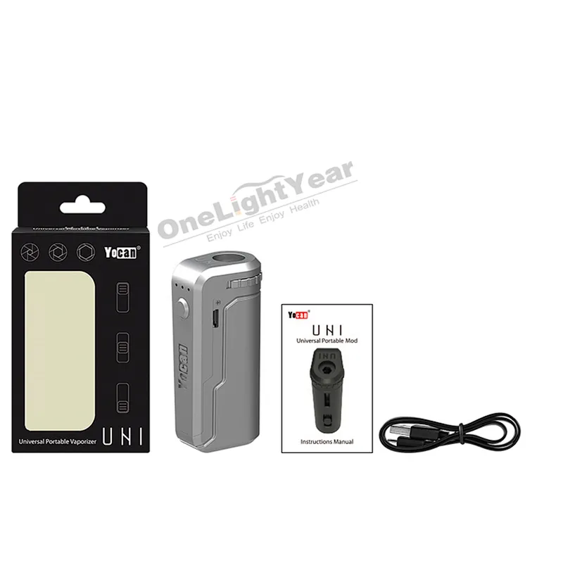 New Original YOCAN UNI/Uni pro/Wit/Handy with 650mAh Built-in battery vape pen 510 thread from one light year
