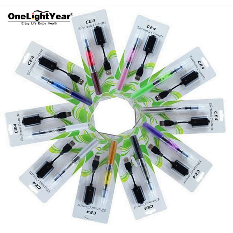 Top selling classic vape pen start kit Ego CE4 kit with 1.6ml tank capacity 510 thread battery