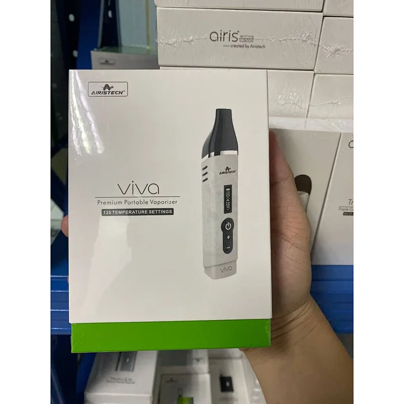 The popular Ceramic Heating Chamber OLED screen dry herb vaporizer Airis Herbva Viva with 2200mAh battery from jason