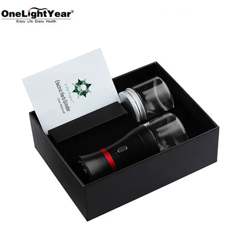 The hottest product in the market with glass visible window electric Herb Grinder fromo jason