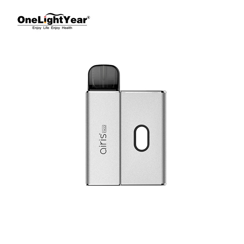 Original authentic Nico 2 in 1 Refillable pod system vapor device start kit with 450mAh adjustable voltage CBD battery