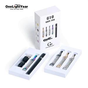 Factory direct price sell vape Cartridge G10 Atomizer 510 magnetic cbd vape cartridge custom packaging