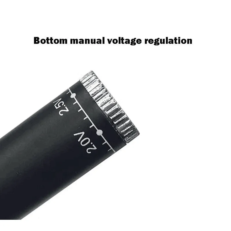 High quality CBD Vertex Twist battery vape pen 510 Thread 350mah Bottom twist adjust voltage