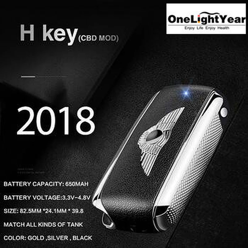 Facytory direct price 510 battery vape 650mAh cbd cartridge battery H Key vape mod battery