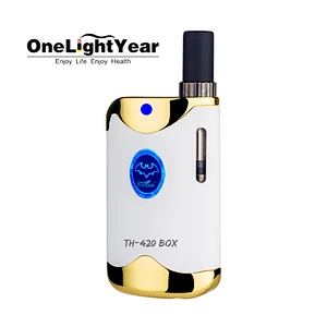 2020 wholesale top selling TH420 II with 510 thread 650mah adjustable voltage Battery CBD box mod from one light year