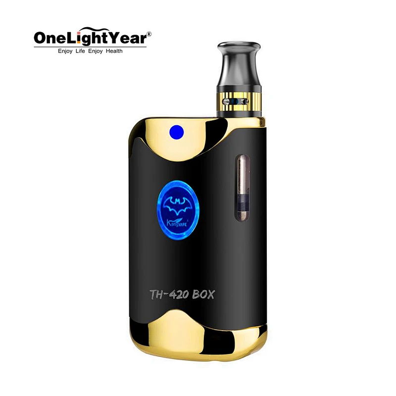 2020 wholesale top selling TH420 II with 510 thread 650mah adjustable voltage Battery CBD box mod from one light year