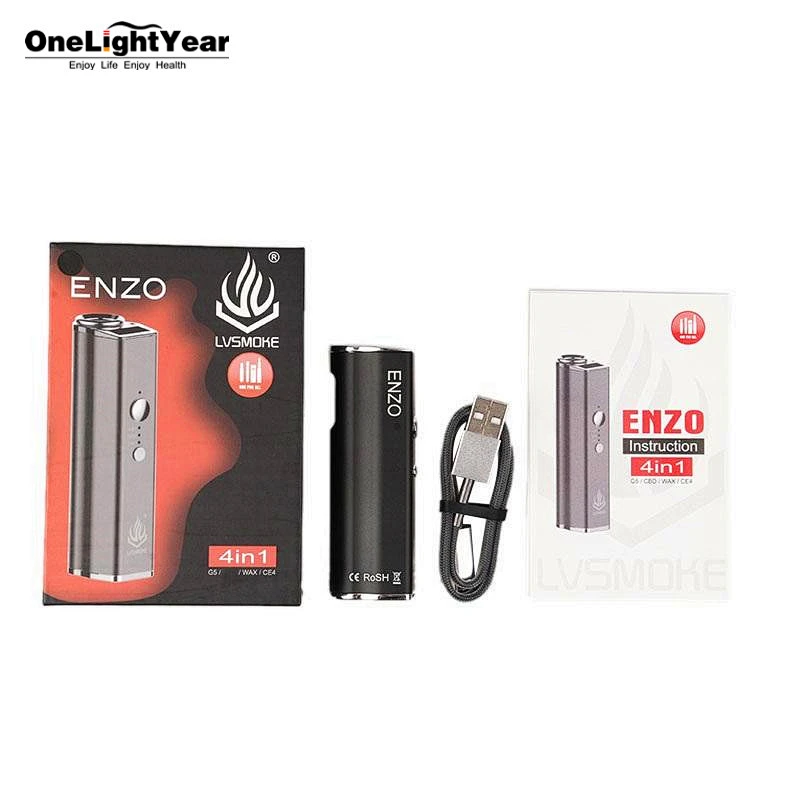 High quality portable ENZO 4 in 1 vape battery kit with 510 thread  vape pod  from onelightyear Jesse