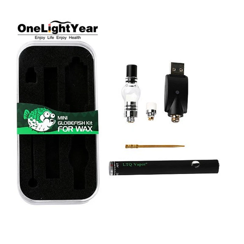 Wholesale high quality Cbd vape 280mah Wax Mini globefish kit 510 Thread atomizer from onelightyear company JESSE