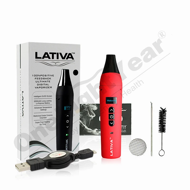 High quality LED display Dry Herb Vaporizer Airistech brand airis Lativa T3 adjustable temperature vape pen kit