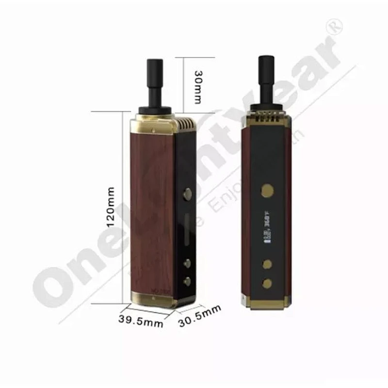 New Arrival Pluto P8 wooden Dry herb/Wax vaporizer with 2200mah battery vape pen