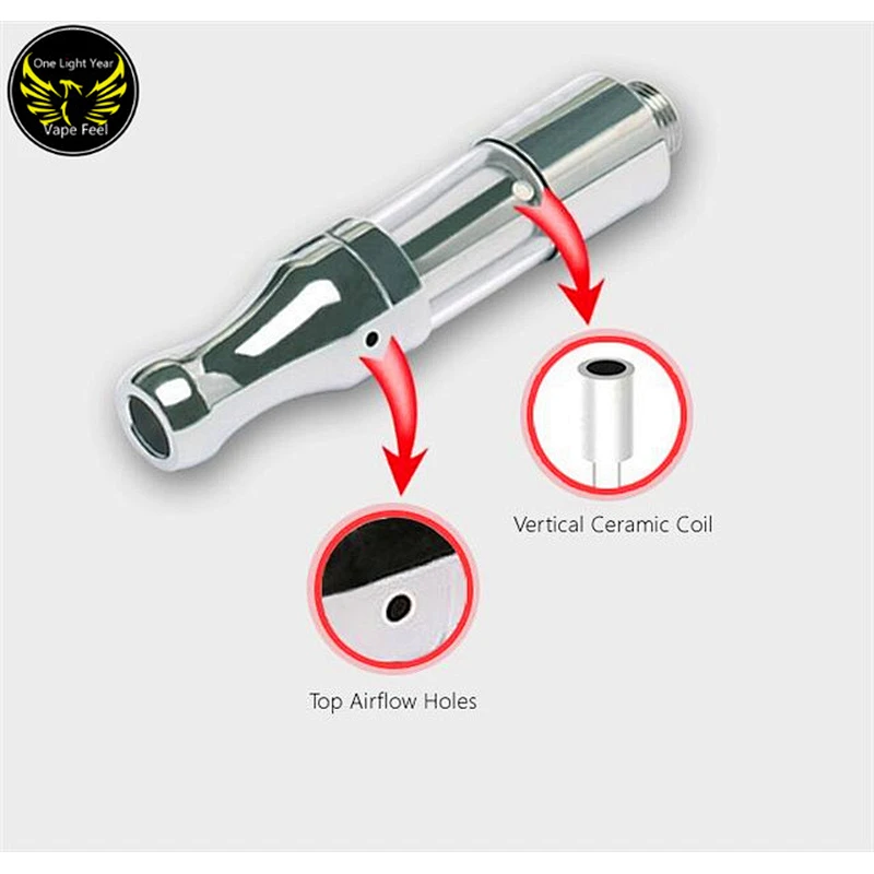 Gold silver color 510 thread 0.5ml 1.0ml CBD cartridge cbd V10 tank for cbd vape battery from jason