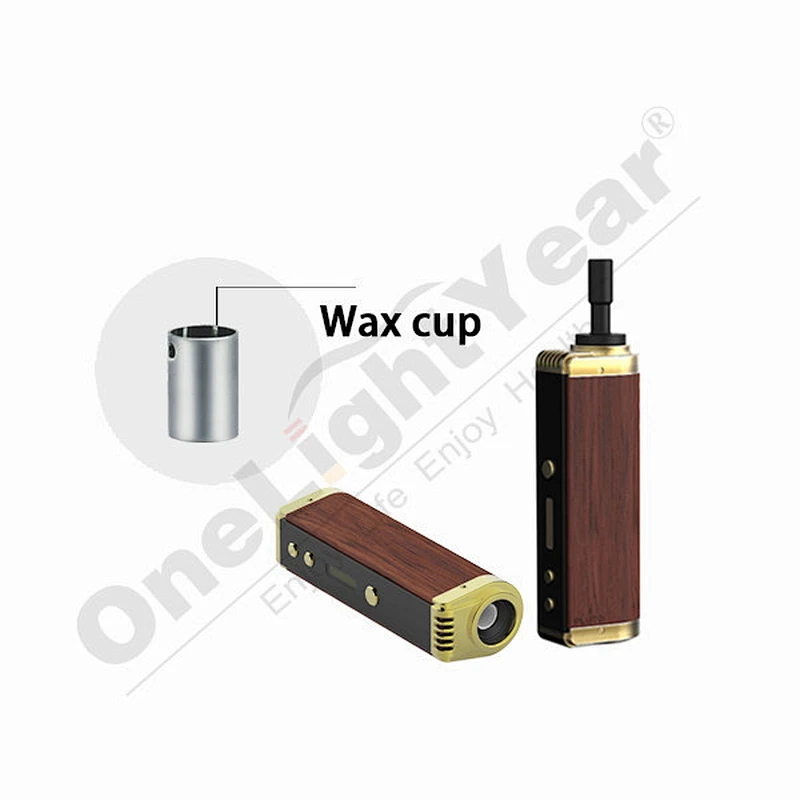 Factory price wholesale Pluto P8 wooden Dry herb/Wax vaporizer 2200mah vape pen