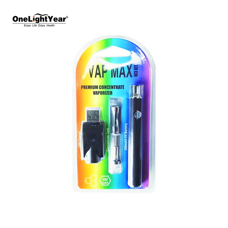 good quality 510 threaded CBD battery vape pen Vap Max W3 kit wholesale