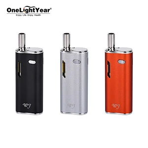 One light year wholesale CBD box mod WJ and USB cable rechargeable 650mAh adjustable pressure preheating battery cbd kit