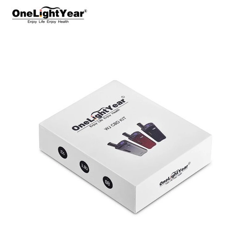 One light year wholesale CBD box mod WJ and USB cable rechargeable 650mAh adjustable pressure preheating battery cbd kit