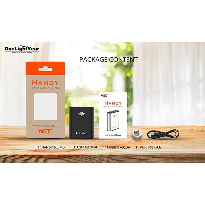 2020 new style original box mod yocan handy/kodo/uni adjustable voltage kit come from one light year