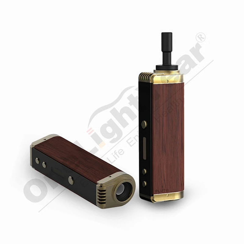 Factory price wholesale Pluto P8 wooden Dry herb/Wax vaporizer 2200mah vape pen