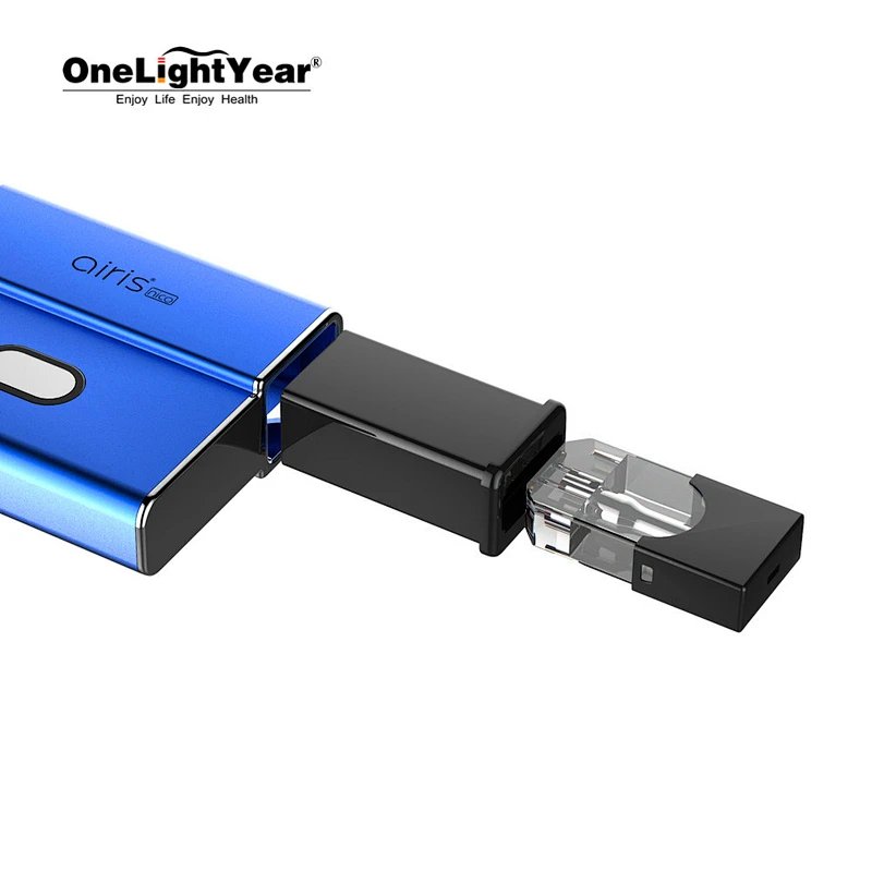 Original authentic Nico 2 in 1 Refillable pod system vapor device start kit with 450mAh adjustable voltage CBD battery
