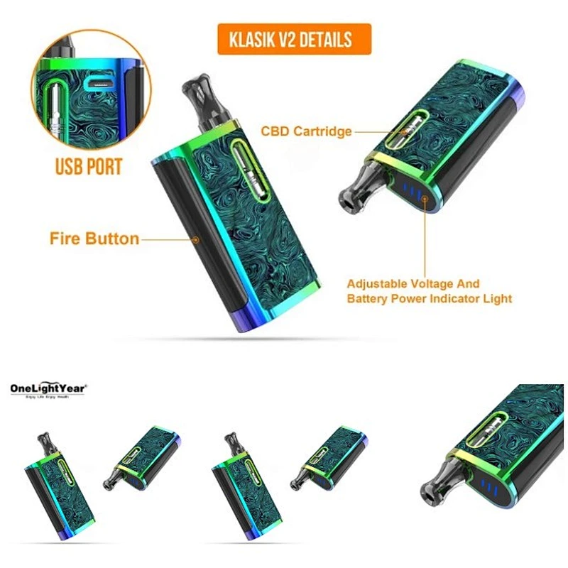 One light year wholesale Hot product in the market Kangvape pod v2 Klasik V2 CBD box vape Kit with 650mAh battery