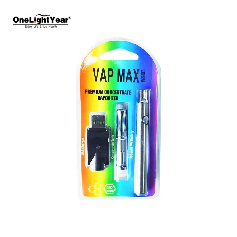 good quality 510 threaded CBD battery vape pen Vap Max W3 kit wholesale