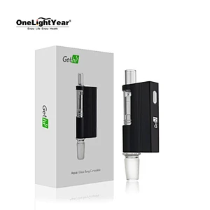 Wax vaporizer start kit Airistech Gethi Aqua concentrate pen with Quartz coil heating technology from one light year