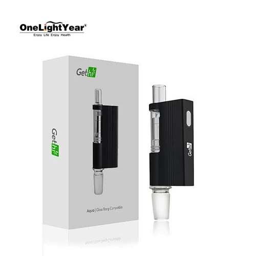 Wax vaporizer start kit Airistech Gethi Aqua concentrate pen with Quartz coil heating technology from one light year