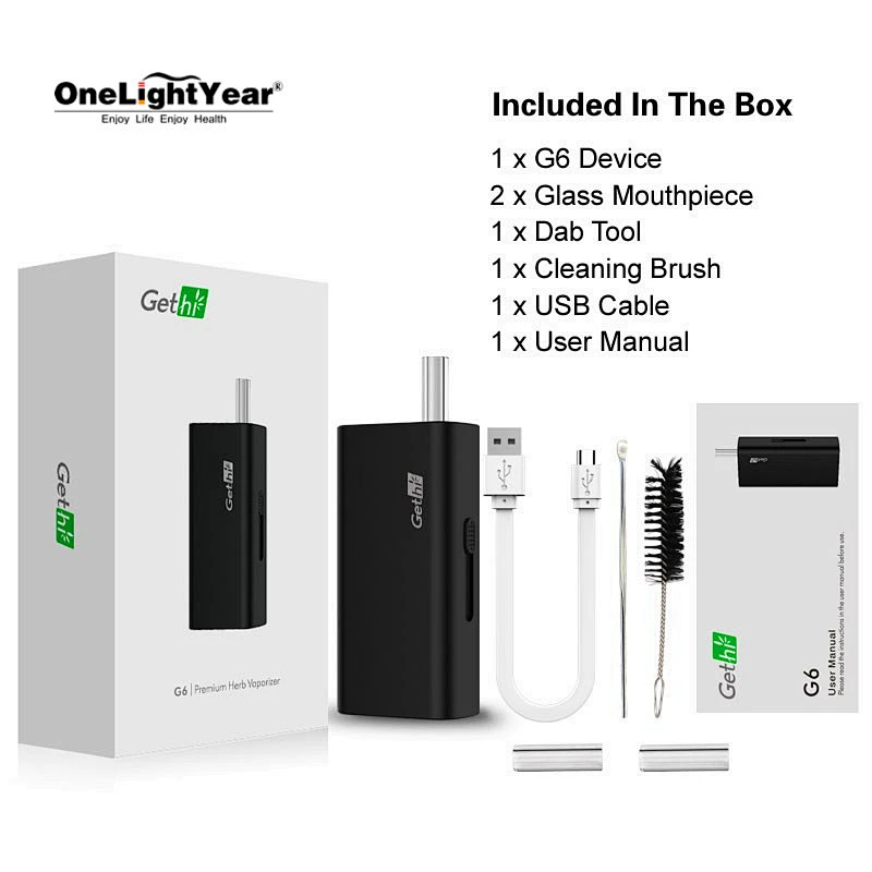 Hot selling dry herb vaporizer airistech Gethi G6 dry herb vape pen dry herb ceramic heating chamber from one light year caiden