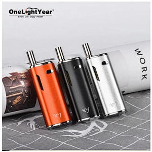 One light year wholesale CBD box mod WJ and USB cable rechargeable 650mAh adjustable pressure preheating battery cbd kit