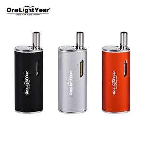 One light year wholesale CBD box mod WJ and USB cable rechargeable 650mAh adjustable pressure preheating battery cbd kit