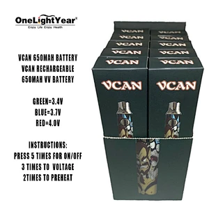 Original CBD battery Vcan 650mAh for 510 thread cbd vape cartridge