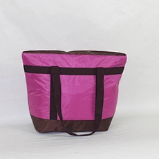 Zip Closure Reusablable Freezable  Insulated  Foldable Tote Lunch Cooler Bag