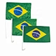 Car Window Flag With Plastic Pole