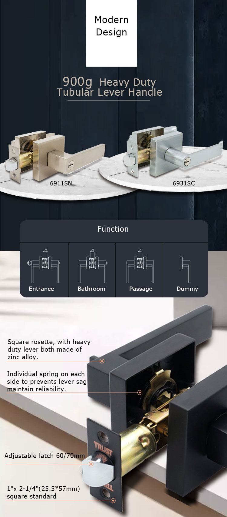 interior door security lock