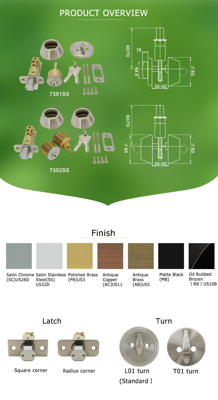 Brass Deadbolt lock